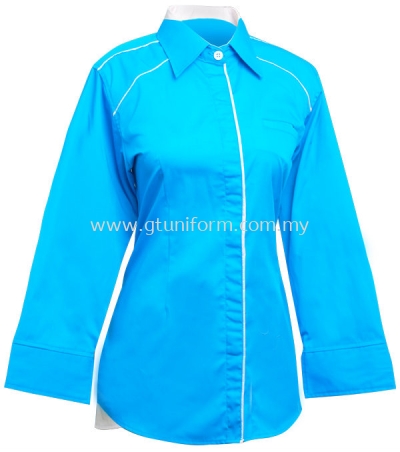 READY MADE UNIFORM F1009 (T.Blue & White)