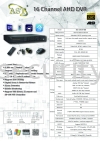 AHD 16 Channel DVR AHD Camera  CCTV