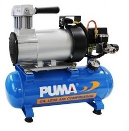 Taiwan Puma 100W (1/8HP) 4L Less/Free Air Compressor MB0104  Portable Mini Oil