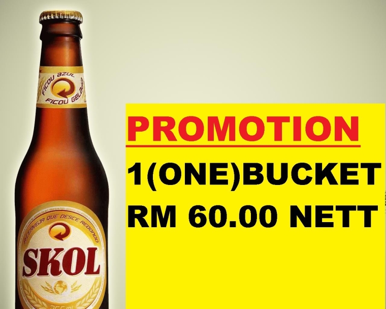 PROMOTION SKOL BEER 1 BUCKET RM 60.00 NETT