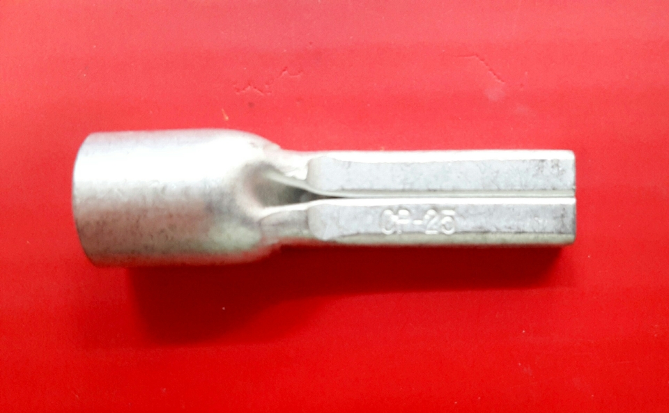 Non-Insulation Pin Lug Cp-25mm MOQ 100pcs Flat Pin Lug Cable Lug