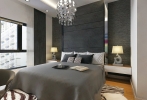 Expressing Pure Comfort And Luxury  Master Bedroom Modern Contemporary Interior Design for Chris's Condominium in SS2 Petaling Jaya