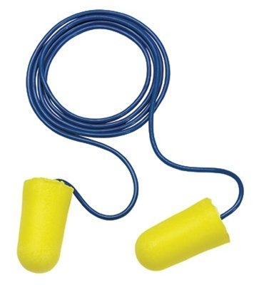 3M EAR Taperfit 2 Disposable Earplugs with Cord, 312-1223