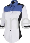 FC3701 (Ready Stock) White / Medium Blue / Navy FC370 Female Corporate Uniform