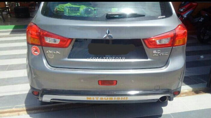 mitsubishi asx rear bumper guard