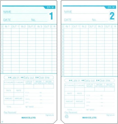 Max ER-M Punch Card