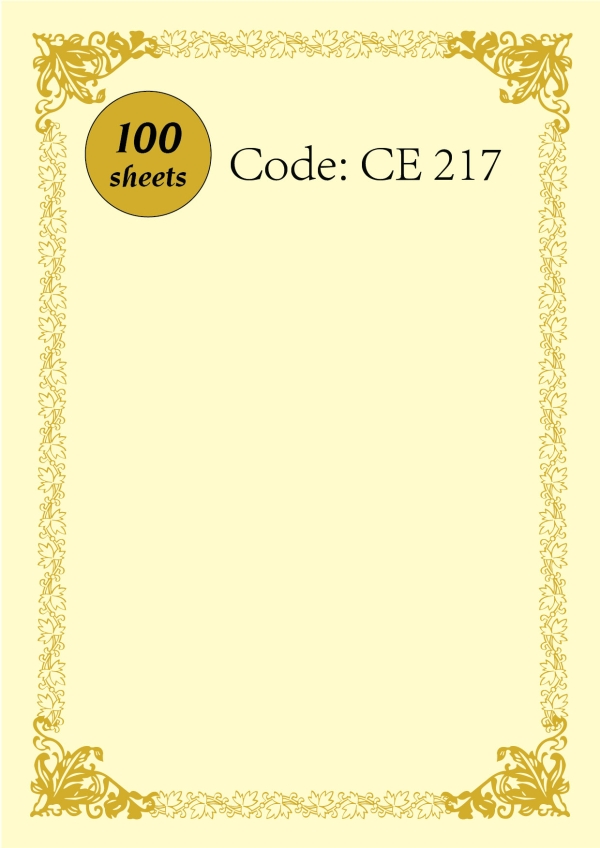 Certificate CE217