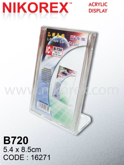 606101 - BROCHURE STAND L-TYPE 54Lx85Hmm (B720)