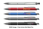 930B Omega - Push Action Ball Metal Pen Pens - Metal Pens