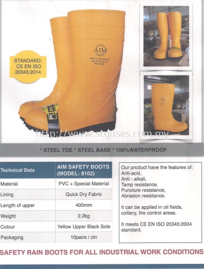 safety rain boots