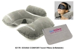 EZ178 DOUBLE COMFORT Travel Pillow (Inflatable) Travel