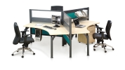 JFPS60 Pole System (Y - Shape) WORKSTATION OFFICE TABLE OFFICE FURNITURE