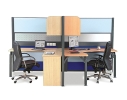 JFPS60 Pole System [T - Shape (Cluster of 2)] WORKSTATION OFFICE TABLE OFFICE FURNITURE