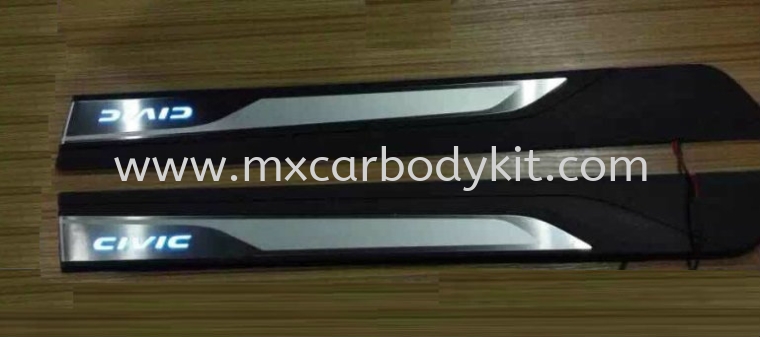 HONDA CIVIC 2016 SIDE SILL PLATE WITH LED  SIDE SILL PLATE ACCESSORIES AND AUTO PARTS