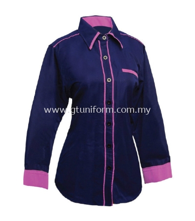 READY MADE UNIFORM F0406 (N. Blue & L.Purple)