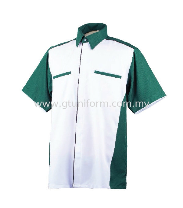 READY MADE UNIFORM M0611 (White & D. Green)