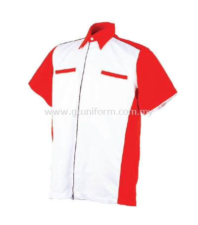 READY MADE UNIFORM M0601 (White & Red)