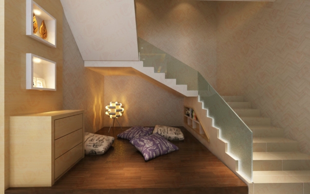 Discover small spaces design ideas on staircase area