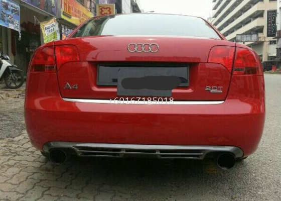 audi a4 b7 abt bodykit bumper rear difusser