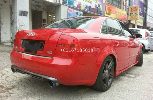 audi a4 b7 abt bumper rear difusser