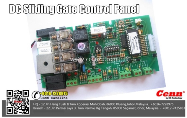 DC Sliding Gate Control Panel