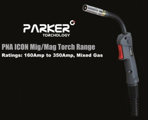 PARKER PANA350A MIG WELDING TORCH C/W EURO END / PANASONIC END