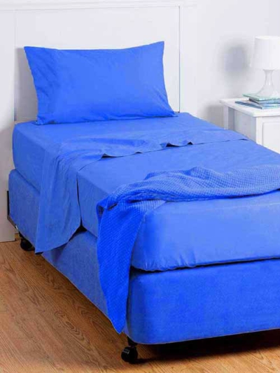 Ck Hostel Type Single Bedsheet Set (Blue)