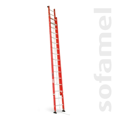 Two-Section Extension Ladder Using a Cord