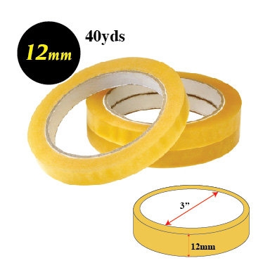 12mm x 40yds Stationery Tape