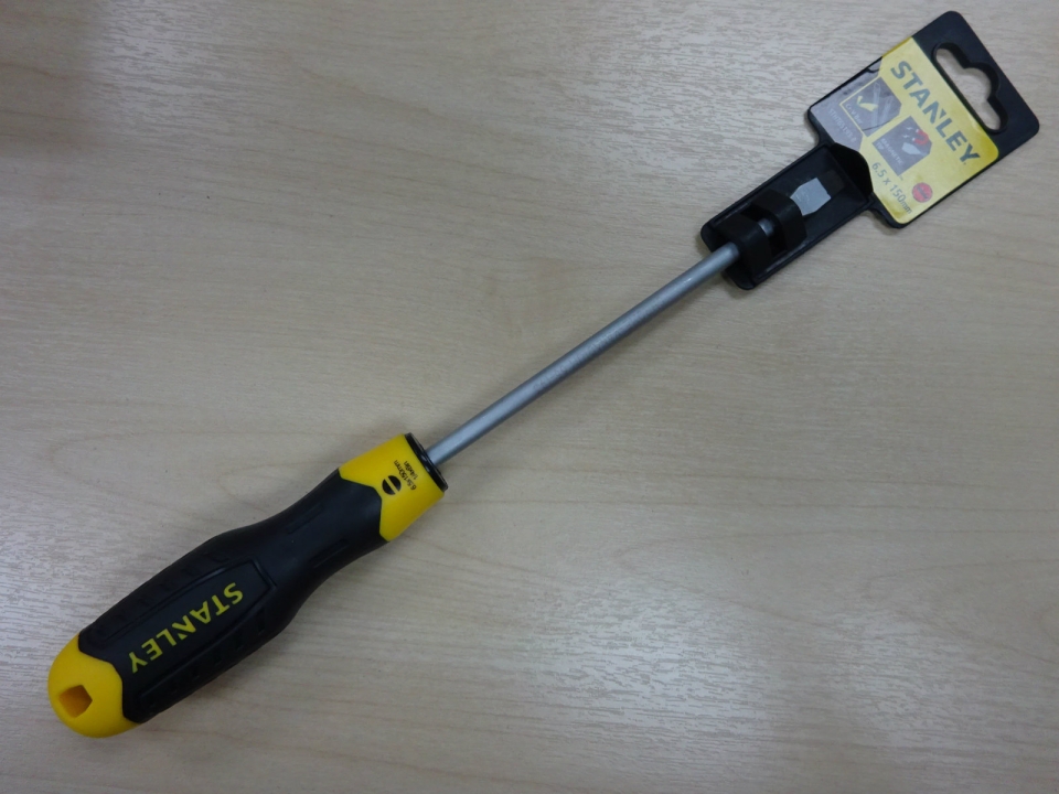 STANLEY 65-193 (6.5MM X 150MM) FLAT (-) SCREW DRIVER