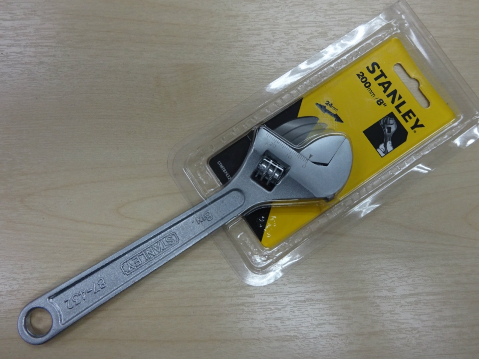 STANLEY 87-432 8" ADJUSTABLE SPANNER