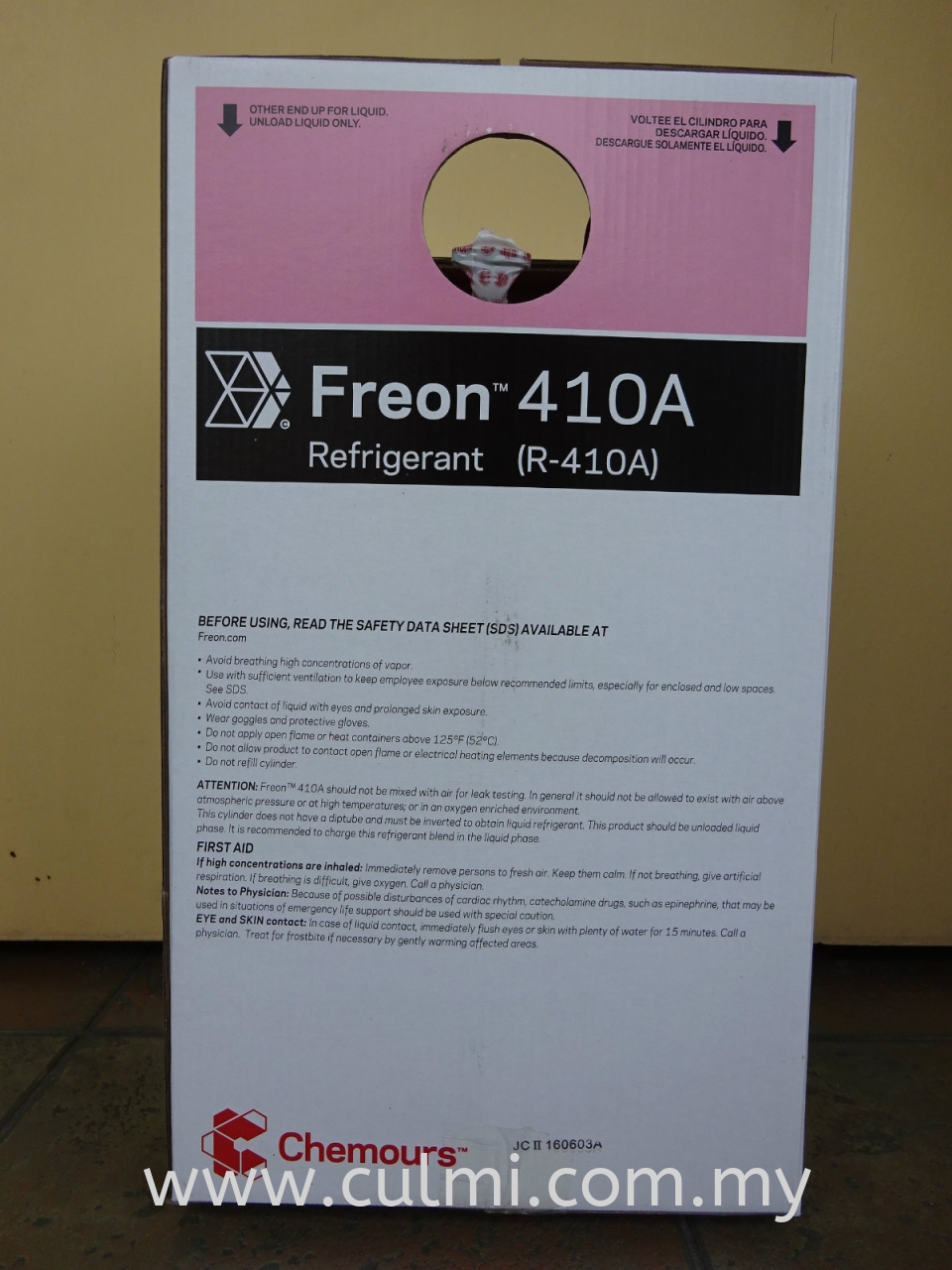 CHEMOURS (DUPONT) FREON 410A X 10KGS HFC REFRIGERANT GAS (CHINA)