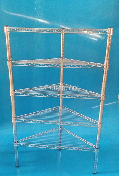 5 Tier Triangle Chrome Rack