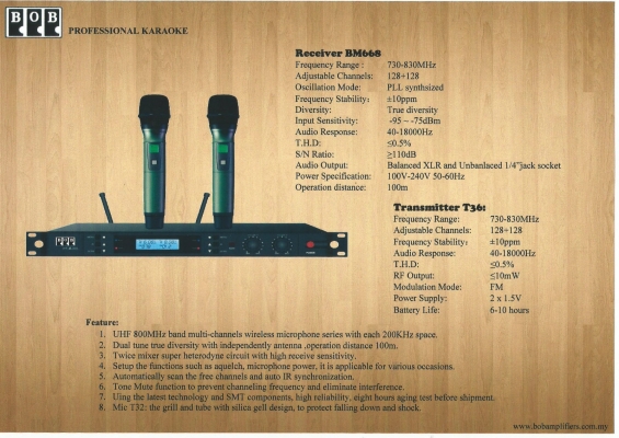 Receiver BM668 & Transmitter T36