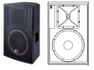 J212 Passive Two Way Full Range Wooden Speaker Beta Three  Series Passive