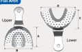 Stainless Steel Impression Tray (Code 7821-7826)