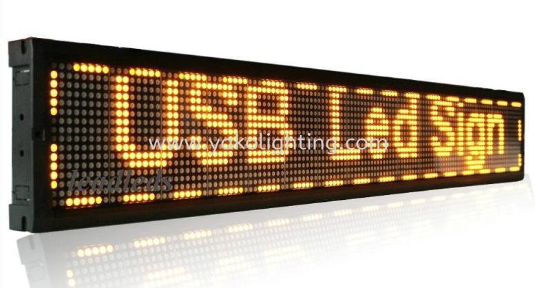 YELLOW board 100cm x 21cm LED SIGNBOARD LED SIGNBOARD