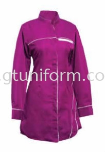 READY MADE UNIFORM MUSLIMAH H0107 ( PURPLE & WHITE)