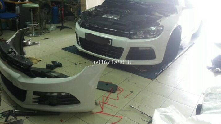 volkswagen scirocco bumper r pp material new