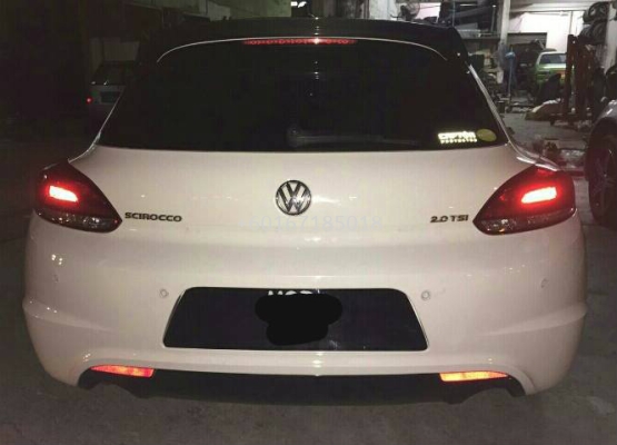 volkswagen scirocco bumper r rear