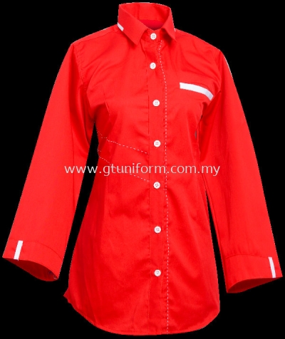 READY MADE UNIFORM F1101 (RED & WHITE)