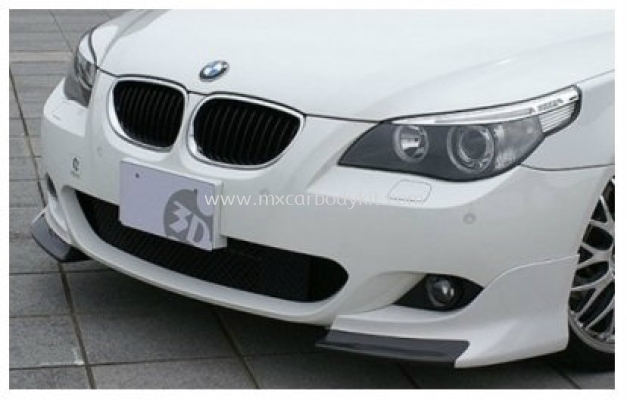 BMW 5 SERIES E60 2003-2009 M-TEK FRONT BUMPER SPLITTER W/CARBON + PUR