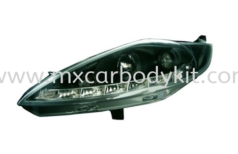 FORD FIESTA 2009 & ABOVE HEAD LAMP CRYSTAL PROJECTOR W/DRL HEAD LAMP ACCESSORIES AND AUTO PARTS