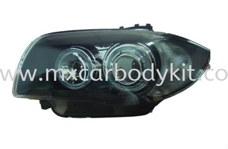 BMW 1 SERIES E87 2004 & ABOVE HEAD LAMP CRYSTAL PROJECTOR W/RIM HEAD LAMP ACCESSORIES AND AUTO PARTS