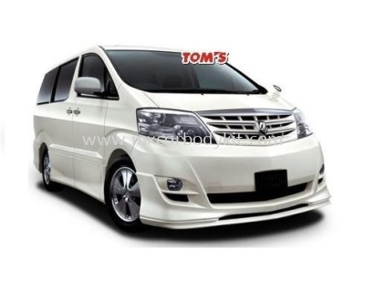 TOYOTA ALPHARD 2005-07 TRD DESIGN FRONT BUMPER LIPS