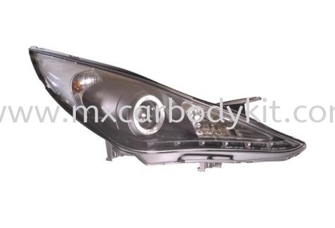 HYUNDAI SONATA 2011 & ABOVE HEAD LAMP PROJECTOR BLACK W/RIM + DRL HEAD LAMP ACCESSORIES AND AUTO PARTS