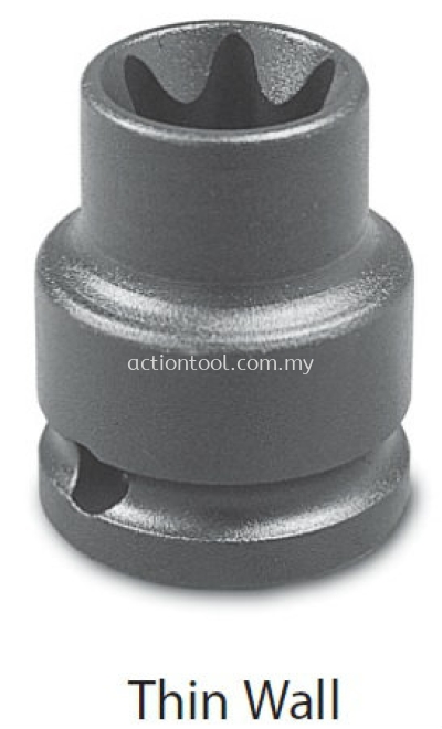 3/8���� Dr.,EXternal Torx Impact Sockets (Thin Wall)