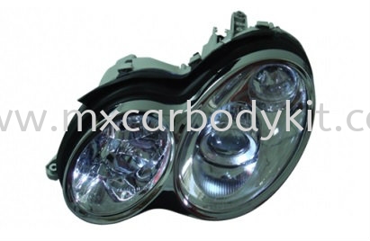 MERCEDES BENZ W203 2000-2006 HEAD LAMP RIM CHROME W/LIGHT POINT  HEAD LAMP ACCESSORIES AND AUTO PARTS