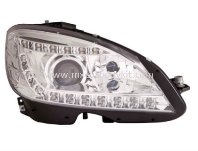 MERCEDES BENZ W204 2007 HEAD LAMP PROJECTOR W/LED + MOTOR