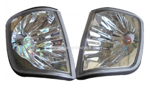 MERCEDES BENZ W124 1986-1995 CORNER LAMP CRYSTAL W/RAINBOW BULB